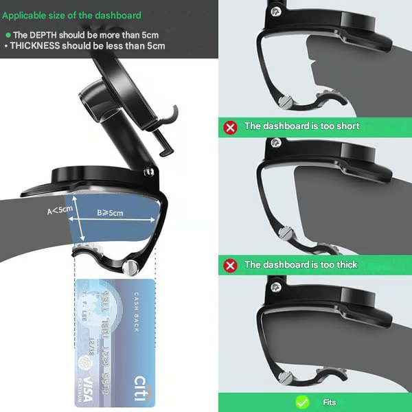 🏆New Arrival 360 Degree Rotating Car Dashboard Phone Holder